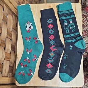 Festive Christmas Holiday Men Socks Set